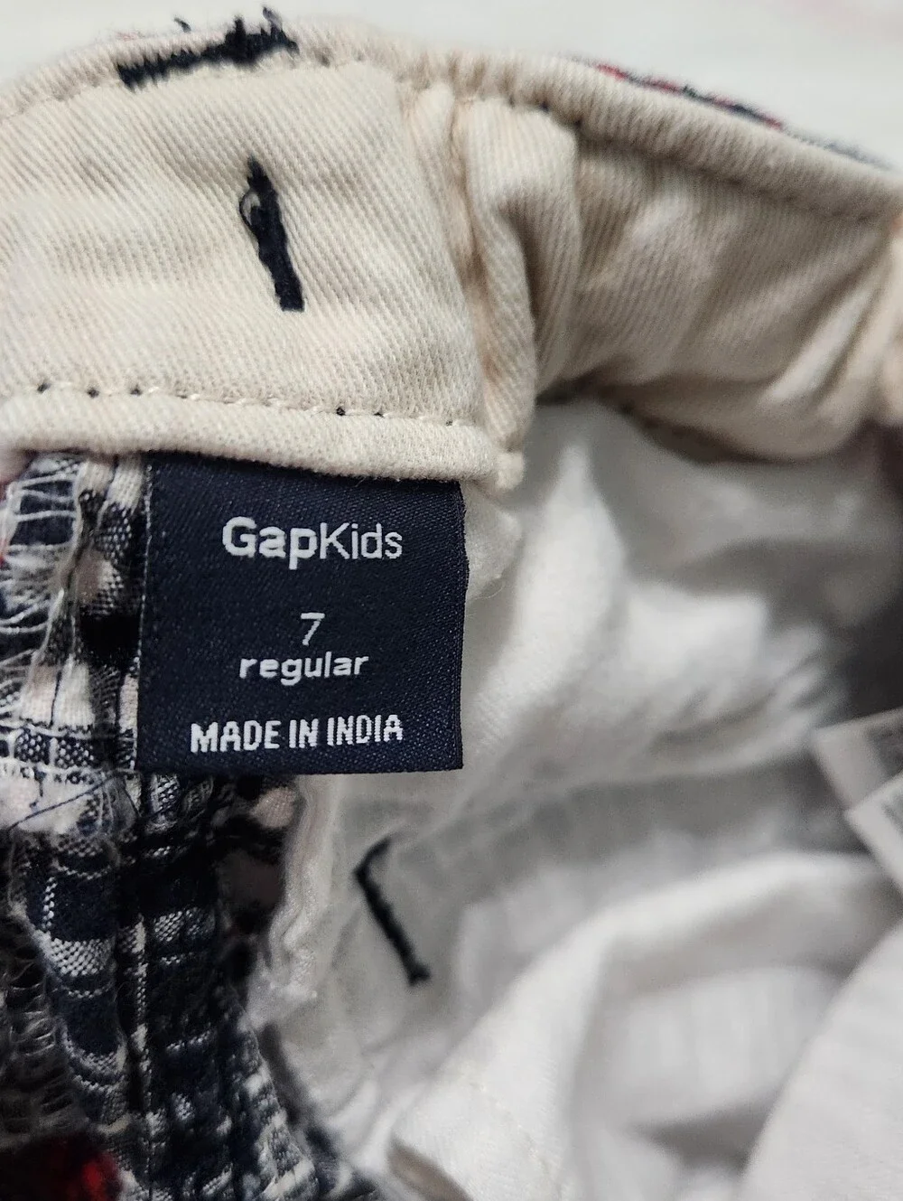 GAP Kids Patchwork Plaid Shorts